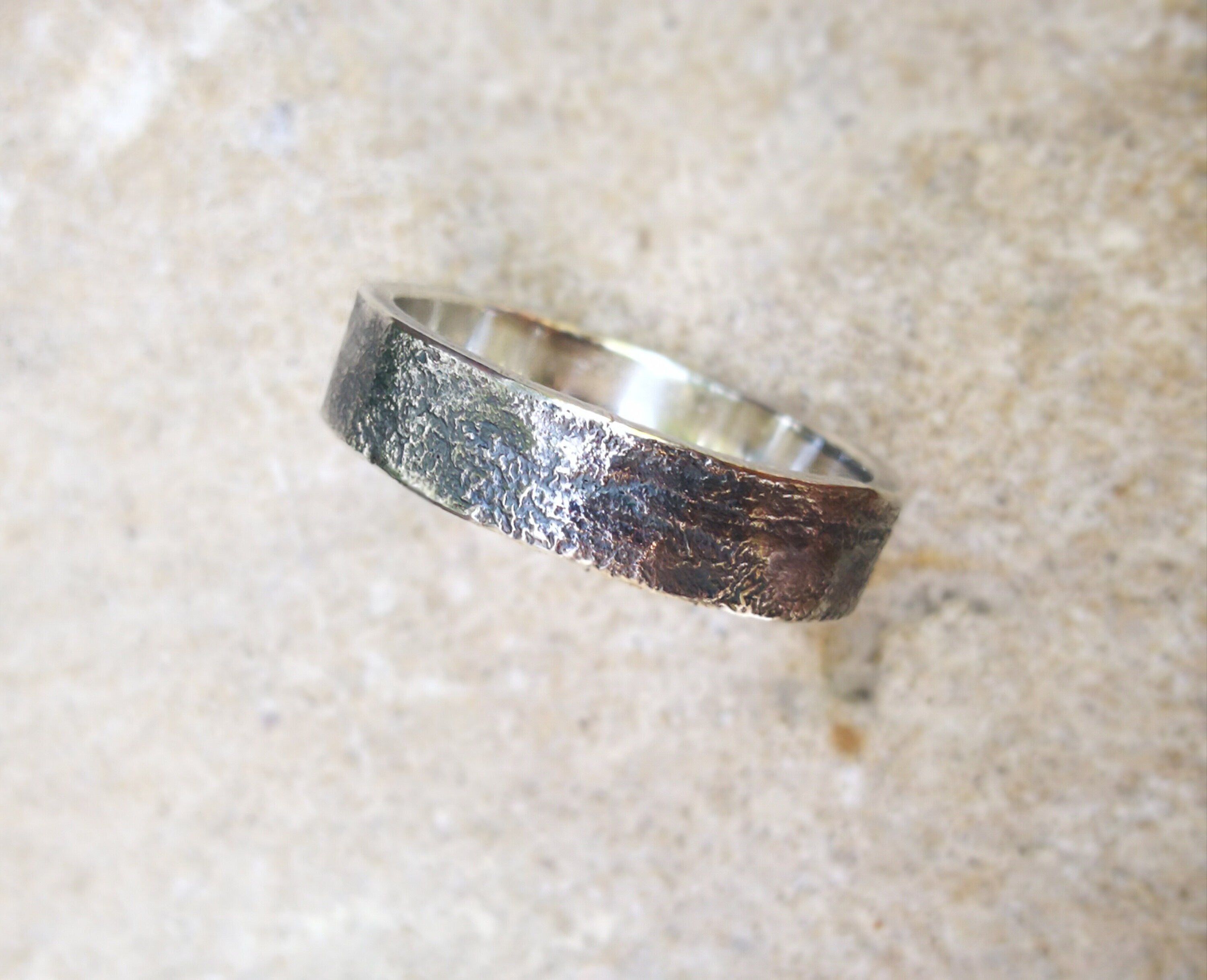 Aztec Pattern Ring, 925 Sterling Silver Mayan Ring, Men Wedding Band,  Geometric Ring, Traditional Jewelry, Statement Gift, Boyfriend Gift -